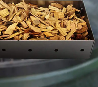 Accessoires de barbecue en copeaux de bois en acier inoxydable