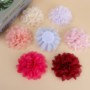Chiffon Camellia Flower 10cm Artificial Flowers <b>For</b> <b>Wedding</b> DIY Accessories Clothing Shoes <b>Hats</b> Bags Headwear - Product Image 2
