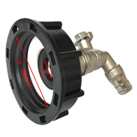 Adaptateur IBC S60x6 Met Messing Aftapkraan 1/2 "Robinet de vidange