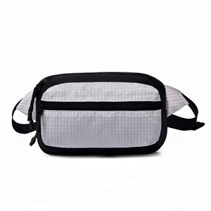 Sac banane léger à motif à carreaux, décontracté, imperméable, en nylon Ripstop, pour activités de plein air, sac de poitrine bandoulière - Product Image 2