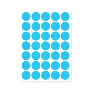 A5 Color Dot Sticker Office Closure Stickers Classificatie Markeringen Ronde Handgeschreven Pakhuiskleurclassificatielabels