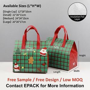 Bolsa Térmica Aislante Personalizada con Logotipo Navideño para Restaurantes y Cafeterías, Bolsa Refrigerante para Alimentos - Product Image 2