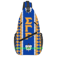 Sac de poitrine pour sororité, sac à dos de sport, sac de voyage, sac à bandoulière personnalisé, cadeau de fraternité, sac à bandoulière tendance et décontracté pour hommes et femmes