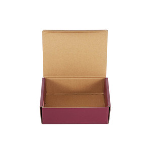 Boîte cadeau en carton ondulé pliable personnalisée avec couvercle rabattable pour l'emballage de cosmétiques, de soins de la peau, de bijoux, présentoir de vente au détail - Product Image 6