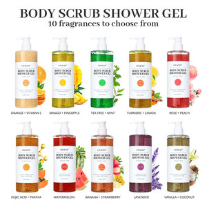 Gel douche corporel naturel biologique avec beurre de karité et gel de noix de coco, blanchissant, exfoliant, parfum de <span class=keywords><strong>lait</strong></span> et de miel - Product Image 1