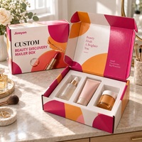Boîte d'expédition personnalisée en carton ondulé E Flute pour la beauté, emballage cadeau cosmétique imprimé