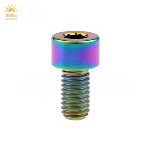 Vis à tête hexagonale en titane Gr1 Gr2 toutes tailles M2 M3 <span class=keywords><strong>M5</strong></span> M6 M8 <span class=keywords><strong>ISO</strong></span> <span class=keywords><strong>4762</strong></span>/ DIN912 - Product Image 5