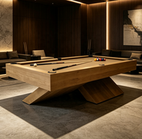 Nouvelle table de billard professionnelle de luxe moderne et personnalisée de haute qualité avec coussinets, 9ft, 8ft, 7ft, en ardoise, en cuir, en bois massif