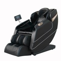 Fauteuil de massage de luxe 5D à double moteur avec pression d'air intégrale, détection des épaules, zéro gravité, rail SL et balançoire dynamique pour les mollets