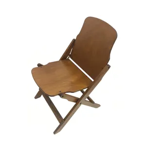 현대 플랫 팩 빈티지 미국 좌석 나무 합판 강철 벤트 우드 접는 의자
