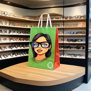 Mua sắm lấy đi Kính mắt bộ hoàn chỉnh với túi giấy mini biểu tượng tùy chỉnh túi giấy cho cửa hàng quang học - Product Image 1