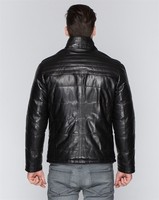Veste en cuir d'agneau véritable de haute qualité, style vintage, avec fermeture éclair, écologique, pour la saison printanière, fabriquée en Turquie