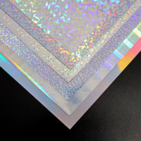 Papel Adhesivo Holográfico Imprimible en Inyección de Tinta A4 8.5"x11" PET Impermeable Autoadhesivo con Brillo Arcoíris para Impresora de Inyección de Tinta