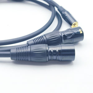 <span class=keywords><strong>สาย</strong></span>แปลงเสียง 3.5 มม. เป็น XLR แบบ Y-Splitter ตัวแปลง TRS 3.5 มม. เป็น XLR ตัวผู้ 2 หัว ตัวแปลง XLR ตัวเมีย เป็น<span class=keywords><strong>สาย</strong></span>เสียง 3.5 มม. - Product Image 3