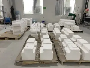 Kunden spezifische Größe Labor Hochtemperatur-Heiz modul Muffel box Kammer Vakuum geformte Aluminiumoxid-Keramikfaser-Heizofen kammer