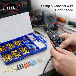 ชุดอุปกรณ์เชื่อมต่อสายไฟแบบ Crimp Barrel Connector 260 ชิ้น ชุบทอง ไม่หุ้มฉนวน สำหรับซ่อมสายไฟรถยนต์ - Product Image 4