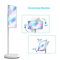 Oferta Especial: Soporte Móvil Inteligente con Pantalla Táctil de 1080P, Bisel Estrecho, Ajustable en Altura y Giratorio, para Transmisiones en Vivo y Fitness (EU/US)
