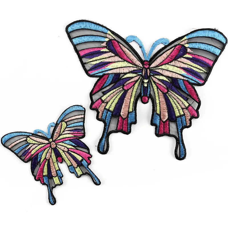 Embroidery Butterfly Cloth Label Wholesale Clothing Accessories DIY Patch Embroidery Cloth Paste