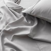 Ensemble de couette moderne respirant 4 pièces en bambou 100% écologique, couleur unie, 300TC, toutes saisons, vente directe d'usine