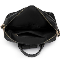 Sac à dos rétro pour femme en cuir PU imperméable avec fermeture éclair, grande capacité, doublure en polyester pour les voyages d'affaires