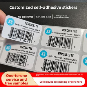 Tùy Chỉnh Một Mức Độ Mã QR Nối Tiếp Số Nhãn Chịu Nhiệt Độ Vinyl Mã Vạch Dán Chống Xước Cho Thức Ăn Vật Nuôi Ăn Nhẹ - Product Image 2