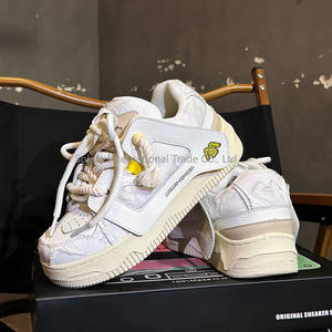 Chunky Skateboard <b>Shoes</b> Fashion Breathable PU <b>Upper</b> Mesh Lining Sneakers Men's Designer Luxury Basketball Style Walking <b>Shoes</b> - Product Image 5