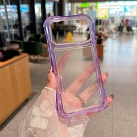Coque de téléphone transparente anti-rayures, mignonne et antichoc avec protection d'appareil photo pour iPhone 17 Air 16 15 14 13 12 11 Pro Max