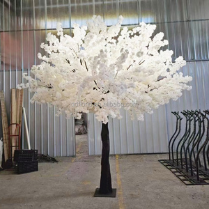 A107 10ft 12ft albero di fiori di grandi dimensioni albero artificiale di seta rosa grande in fibra di vetro finto fiore di ciliegio albero per decorazione di nozze - Product Image 3