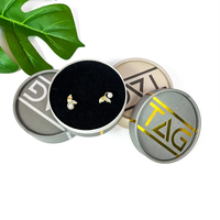 Emballage de luxe de boîtes de tube de bijoux pour de grands pendentifs