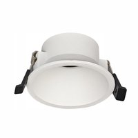 Cadre de Downlight LED Modulaire en Aluminium à Bezel Rotatif Remplaçable, Garantie 3 Ans, Design Moderne, pour Intérieur, Installation Facile