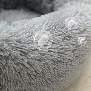Cama calmante para perros y gatos, máquina antiansiedad, lavable, esponjosa, de lujo, impermeable, Base silenciosa, cálida, acogedora, suave, para mascotas, cachorro, cama redonda - Product Image 3