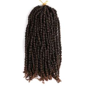 Pre torsione Passione Colpi di Scena crochet intrecciare i capelli capelli Sintetici Estensioni Dei Capelli Ombre Trecce onda di acqua passione Colpi di Scena Treccia - Product Image 3