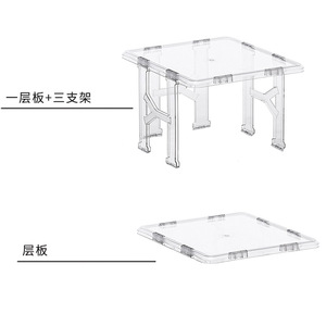 Nouveau style nordique simple support à chaussures multifonctionnel empilable pliable étagère de rangement de chaussures <span class=keywords><strong>bricolage</strong></span> vitrine de chaussures en <span class=keywords><strong>plastique</strong></span> - Product Image 6