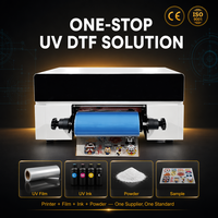 Imprimante UV DTF A3 de bureau CMYK avec vernis blanc pour l'impression UV de transfert personnalisé sur autocollants et étiquettes en cristal