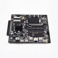 Carte mère d'ordinateur H110 jeu de puces LGA115X prise en charge 6 ~ 9e CPU PCIE 16x17cm * 17cm double emplacement DDR4 HD-MI carte mère RJ45 LAN ITX