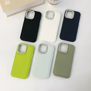 Capa de telefone de silicone de pão macio Candy Color para iPhone 14 13 12 11 Pro Max 14 Plus 14Pro 11