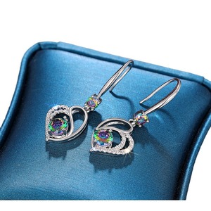 Orecchini a Forma di Cuore Chic per Donne, Gioielli Eleganti in Stile Coreano - Product Image 5