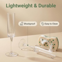 Gobelet à vin en plastique transparent incassable de qualité alimentaire, personnalisable avec logo, pour mariage, fête, hôtel