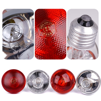 Lampe Chauffante Infrarouge à Matériau Épaissi 100W/150W/200W/250W/275W, Ampoule Éleveuse pour Animaux de Compagnie, Poulets et Porcs