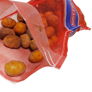 Bolsa de malla Leno con cordón ecológico de PP de marca para embalaje de frutas y verduras - Product Image 5