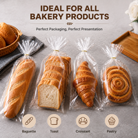 Sacs en plastique personnalisés en BOPP micro-perforés et ventilés de qualité alimentaire pour boulangerie, pain et produits frais