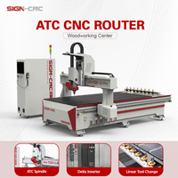 Máquina CNC Router Inteligente de 3 Ejes con Cambio Automático de Herramienta para Letreros Acrílicos y Puertas de Gabinetes