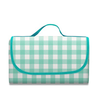 Tapis de pique-nique imperméable en tissu Oxford pour l'extérieur, pliable, portable, pour le camping, la plage, avec logo personnalisé