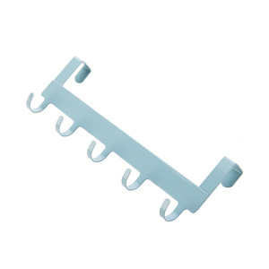 Over Door <b>Hooks</b> With 5 <b>Hooks</b> Removable Storage Rack For <b>Kitchen</b> Bedroom Wall Mount No Drill <b>Hook</b> Type PP Material - Product Image 5