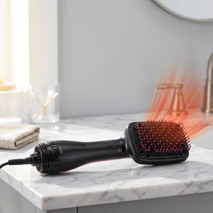 Secador y Estilizador de Cabello 2 en 1, Peine Eléctrico Alisador con Ajustes de Calor, Iones Negativos y Cerdas de Nailon - Product Image 1