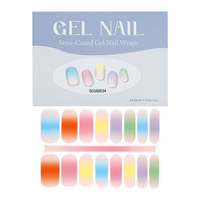 Nouvel Arrivage – Autocollants de vernis gel semi-durcis personnalisés, populaires, émaillés, non toxiques, pour ongles, à faire soi-même avec lampe UV