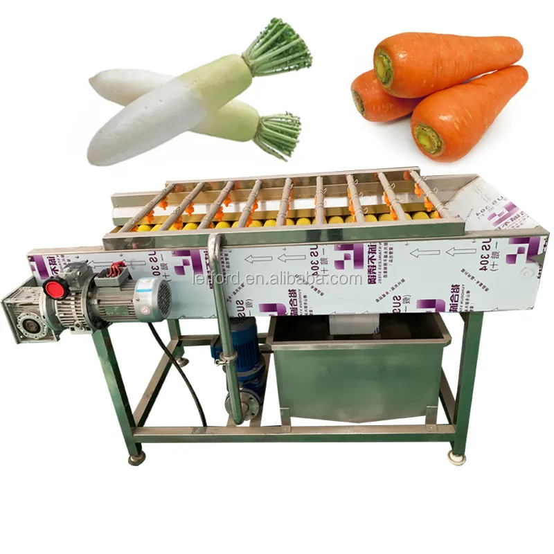 Kartoffeln Cassava Karotten Radieschen Ingwer Taro Senf Greens Würzigen Gemüse Pfirsich Pinsel Reinigung Waschmaschine
