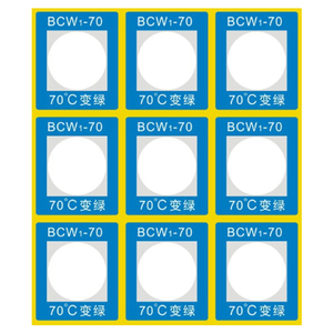 Nhãn chỉ thị nhiệt độ không thể đảo ngược 70 ° C 80 ° C 90 ° C nhãn dán thay đổi màu nhiệt sử dụng cho thiết bị điện ngoài trời - Product Image 5
