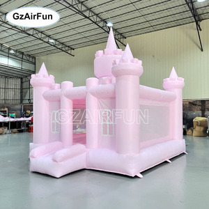 <span class=keywords><strong>Castillo</strong></span> Inflable Rosa Pastel para Niñas, de Grado Comercial, para Fiestas Infantiles, Bodas y Alquiler - Product Image 4