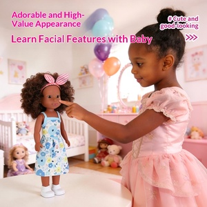 Muñeca Negra Africana de 41 cm, Muñeca Inteligente de Vinilo que Habla, Juguete Infantil, Compañera de Sueño Relajante para Niñas de 0 a 24 Meses - Product Image 2